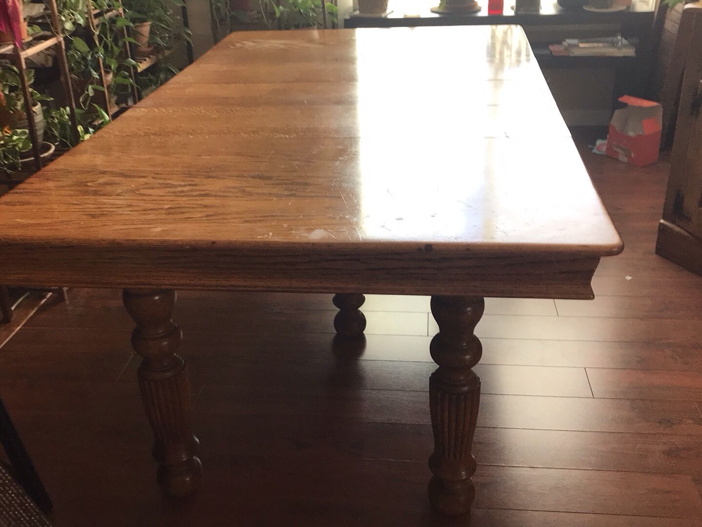 Dining Room Table,  Buffet Table And Dining Chairs