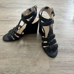 Women’s Leather Wedge Sandals 7.5