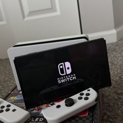 nintendo switch oled in white