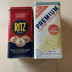 Vintage Ritz and Saltine Cracker Tin