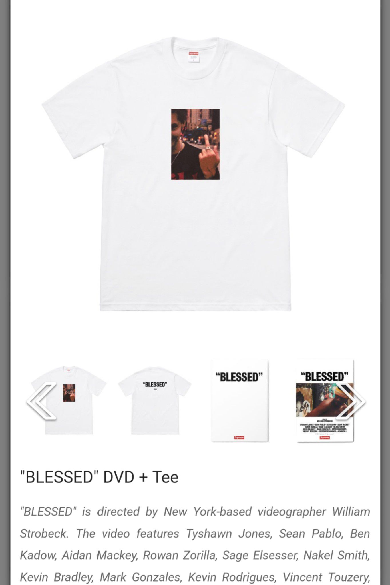 New Supreme Blessed Tee,book and DVD for Sale in New York, NY