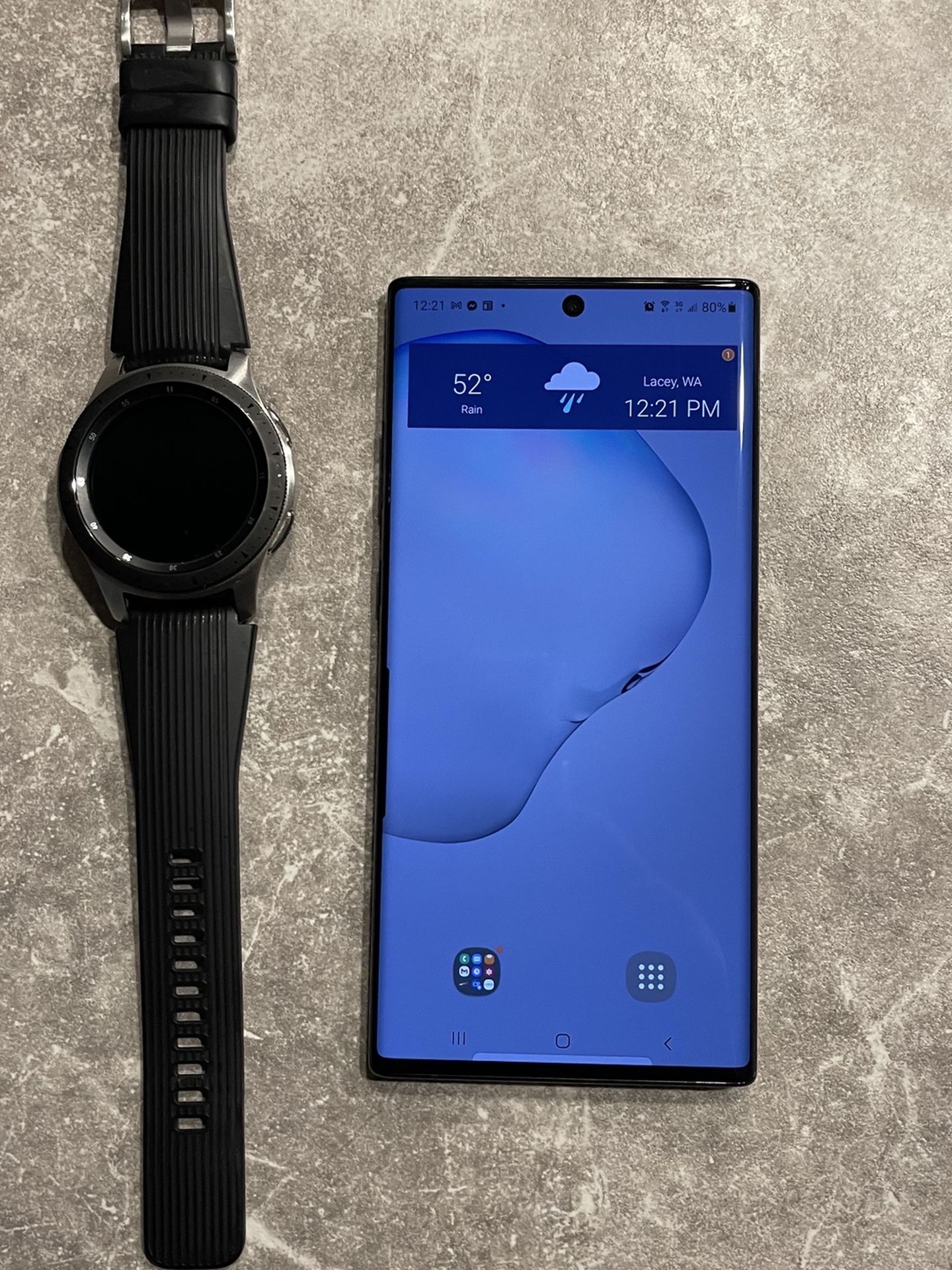 Samsung Galaxy Note 10+5G and Samsung Galaxy Watch