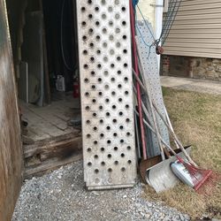 Aluminum ramp for car Hauler 19 1/2 inches wide 91 1/2 inches long  