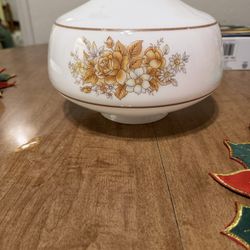 Vintage Floral Ceiling Light Shade Globe, Lamp, Home Decor, Country Decor