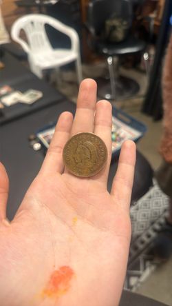 1956 Mexican 50 cent coin