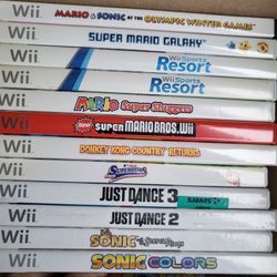 Various Nintendo Wii Games 15.00 To 40.00 each