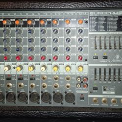 Behringer Euro Power Pmp2000 800W 10-channel powered mixer w/ multi FX