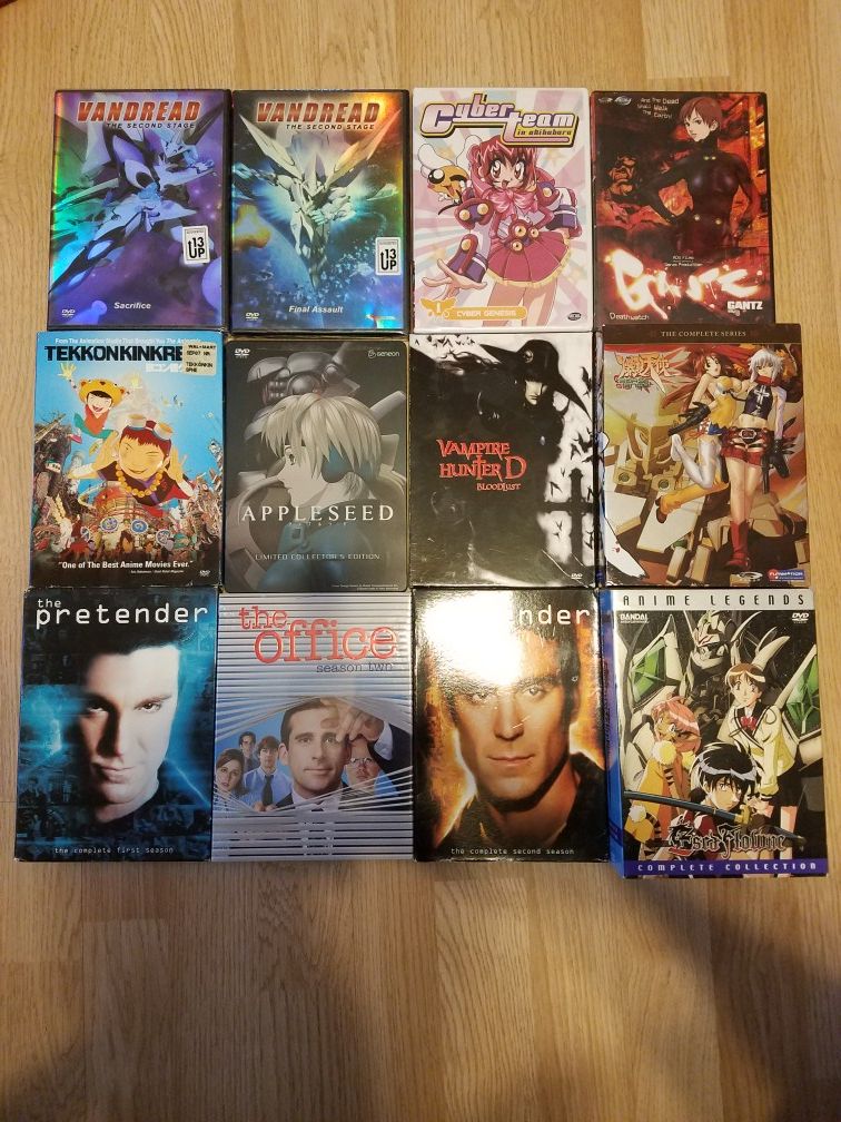 Anime and season dvds some are brand new