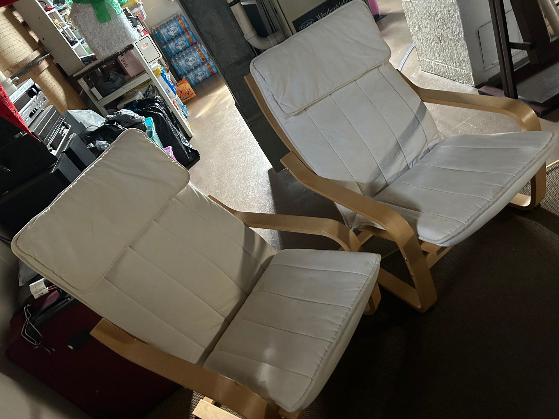 IKEA Wooden Arm Chairs (2) 