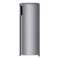 New LG 44 5/8 In x 20.63 in. W. 6 cu. ft. Single Door Top Freezer Refrigerator with Inverter Compressor & Pocket Handle in Platinum Silver