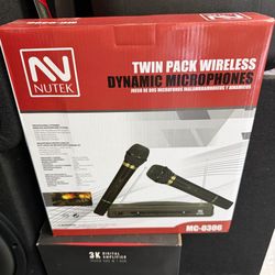 Twin pack wireless microphones