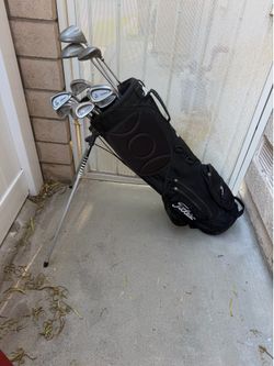 Titleist DCI Oversized Golf Clubs 3,4,5,6,7,8,9,PW,SW, 1,3,5 Metal Woods, Putter, Bag
