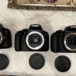 3 CANON REBEL T6 (BODY ONLY)