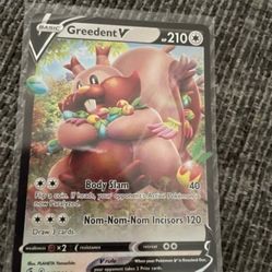 Pokemon Greedent V Card