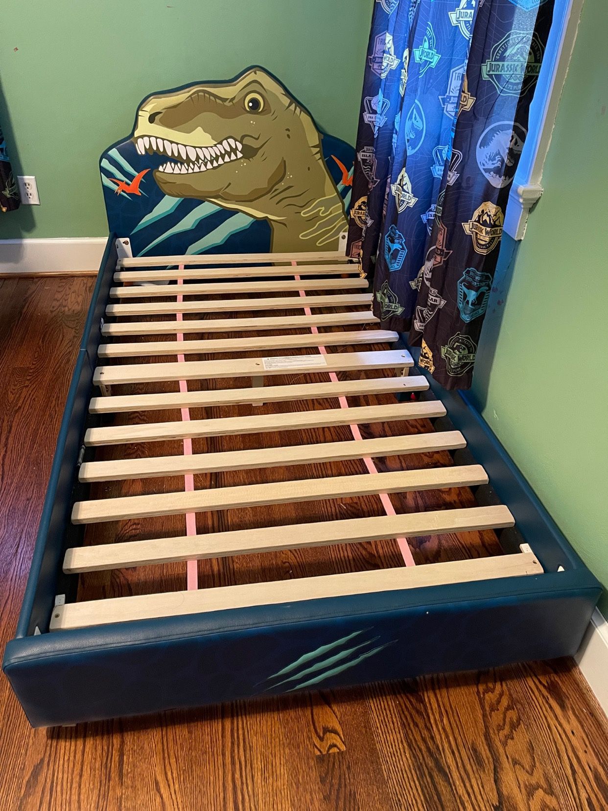 Dinosaur twin bed frame sales