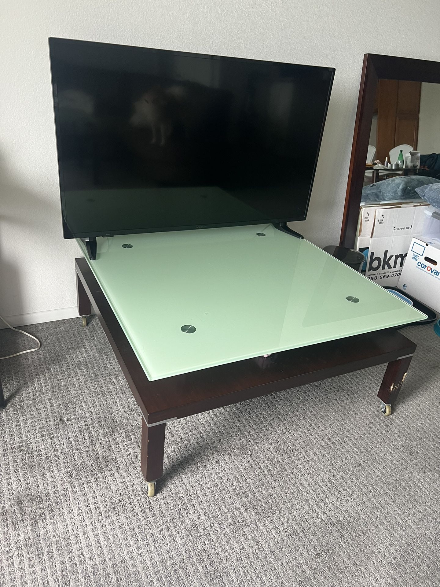 Frosted Glass Coffee Table