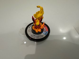 Pokemon Flareon Trading Figure Game Mini Figure w/ Dial Base Painted 2009