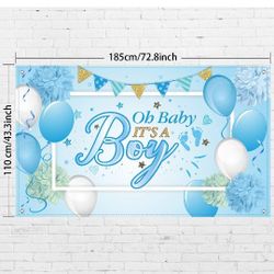 Backdrop For Boy Baby Shower