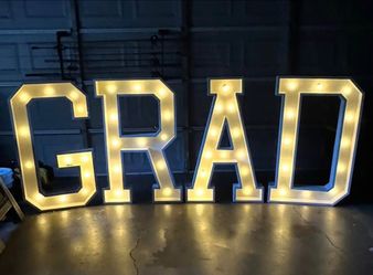 Marquee Letters GRAD
