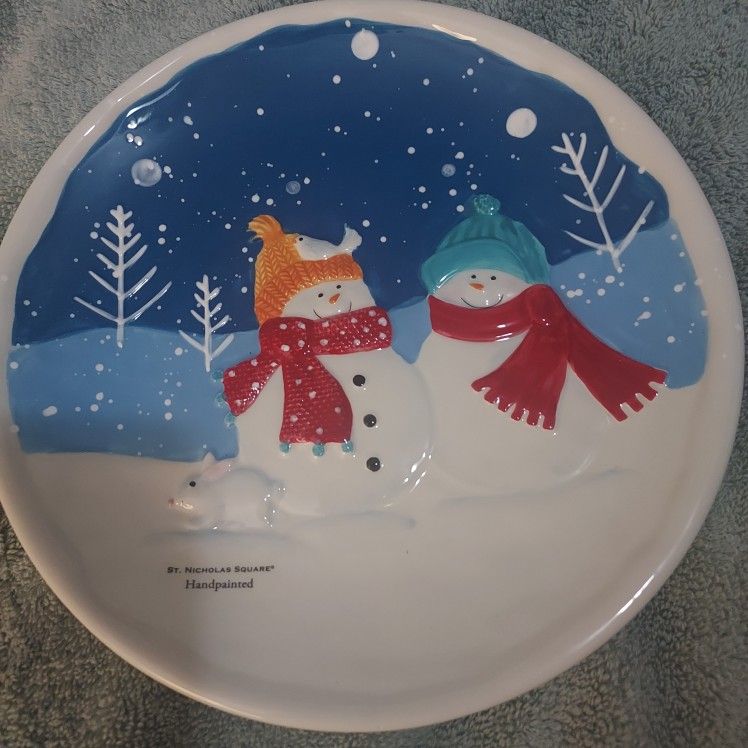 Snowman Plate