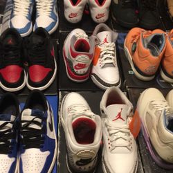 NIKE AIR JORDAN COLLECTION SIZE 9-8.5