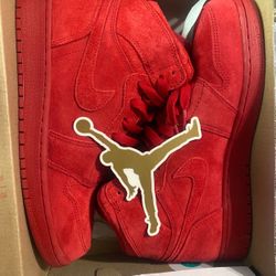 Air Jordan 1 Red Suede (New)
