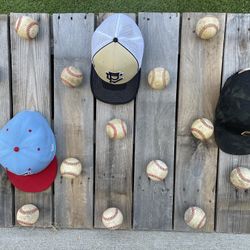 Custom Baseball Hat Rack