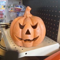 Spooky Village Pumpkin Candle Holder 
