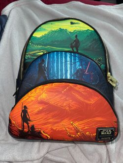 NWT Loungefly Disney100 Star Wars Force Awakens Mini Backpack