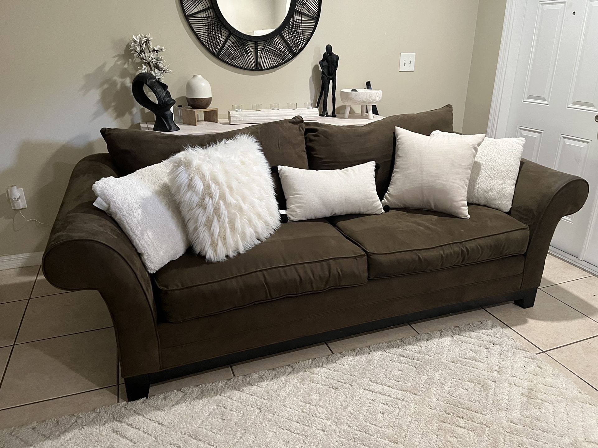 Brown Sofa Bed/Couch *Free Delivery*