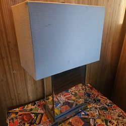 Modern Table Lamp – Mirrored Base

$20