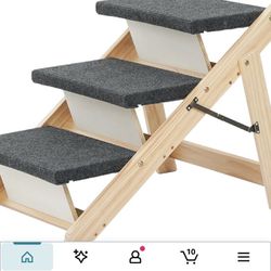 3 Level Wood Pet Stairs