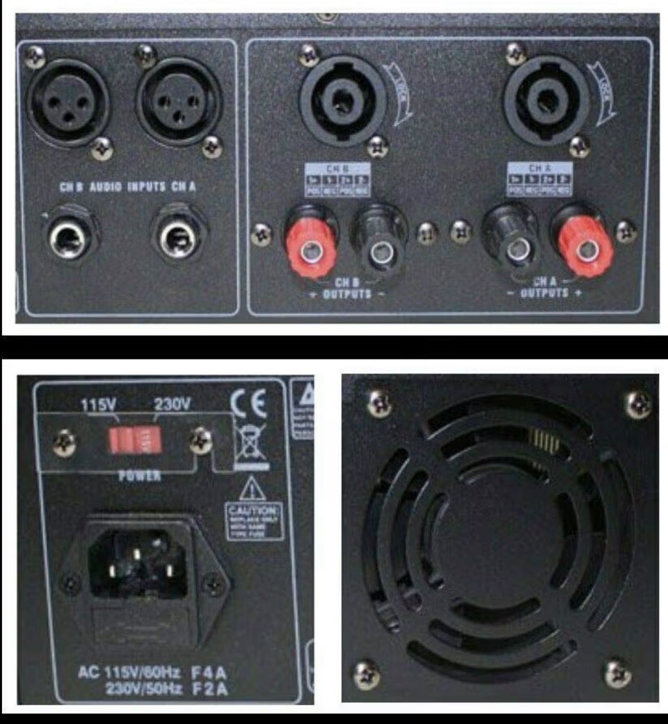 EMB Pro PA8400 Rack Mount Professional DJ Power Amplifier 4200W PA