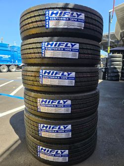 6 NEW TIRES 14 PR Hifly HAL535 SIZE 225/70R19.5 14PR Tires – Set of 6
