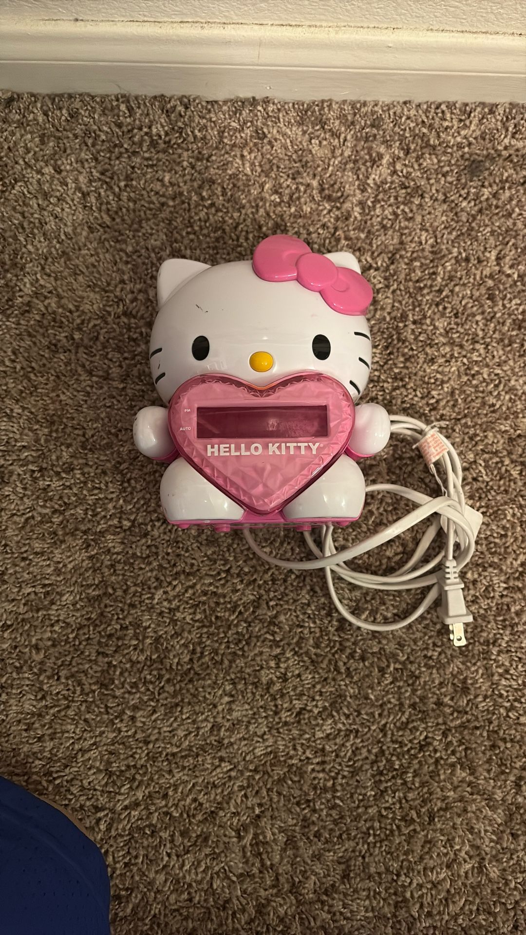 Hello Kitty Projector Alarm Clock AM / FM Radio KT2064 - Tested & Works Great!