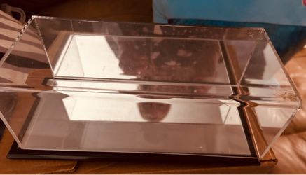 Clear Acrylic Display Case with Black Base