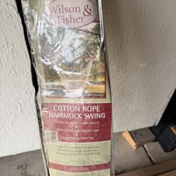 Wilson & Fisher Cotton Rope Hammock Swing