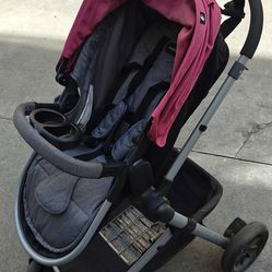Evenflo Pivot Modular Travel System with LiteMax Infant Car Seat, Dusty Rose