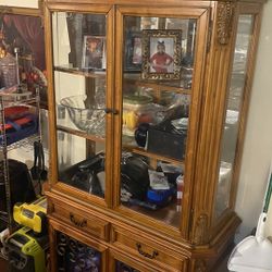 Amish Solid Wood China Cabinet – Excellent Shape – $1,000 OBO