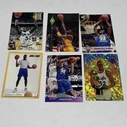 Shaquille O’Neal Rookie/Early Years Assorted Lot Of 6 Cards Orlando Magic