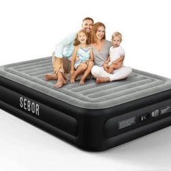 Air Mattress queen with built in pump, 18 inch Fast And Easy Inflation\ deflation