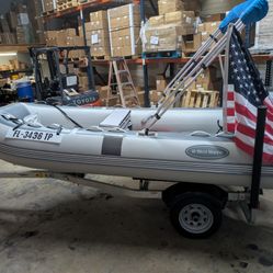 FOR SALE: 2023 WEST MARINE 350 RIB INFLATABLE BOAT PACKAGE-LIKE NEW