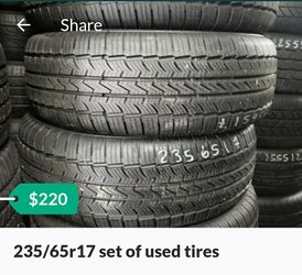 235/65r17 set of used tires