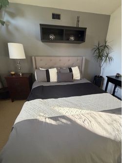 Queen Headboard & Frame