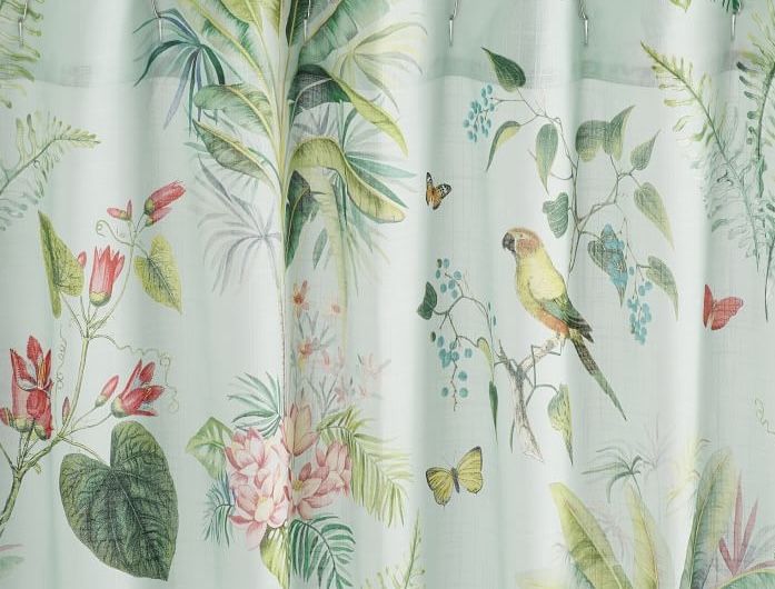 New - TWO Pottery Barn Lia Shower Curtains