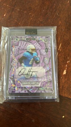 WILD CARD (5 card draw) Omarion Hampton Auto 1/4