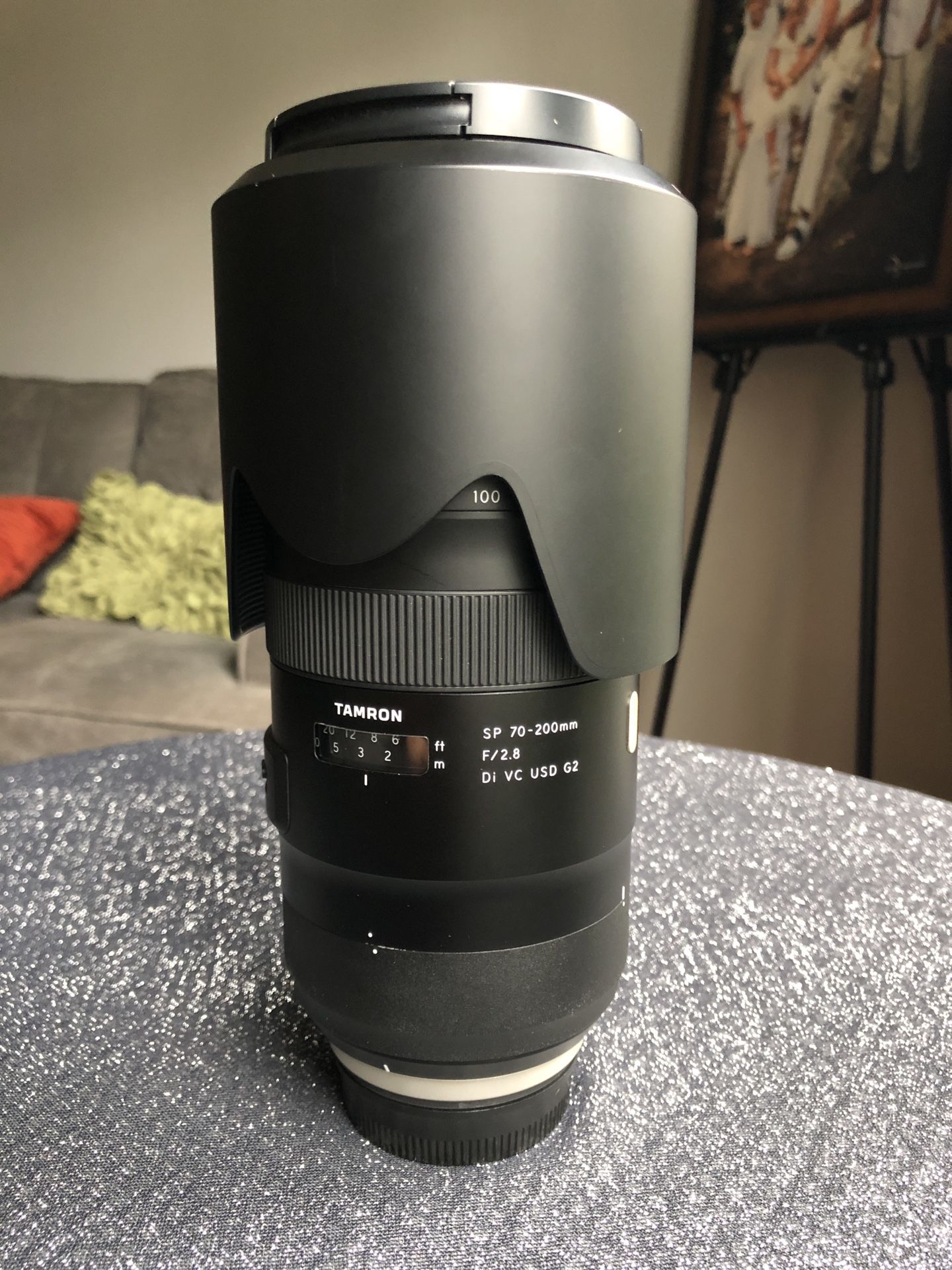 Nikon Tamron 70-200mm f2.8 G2 telephoto lens. NIkon F mount.