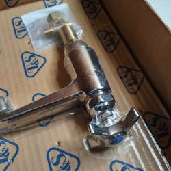  T&S Brass B-0710 Sill Faucet 1/2" NPS Male Shank Non-Splash Aerator