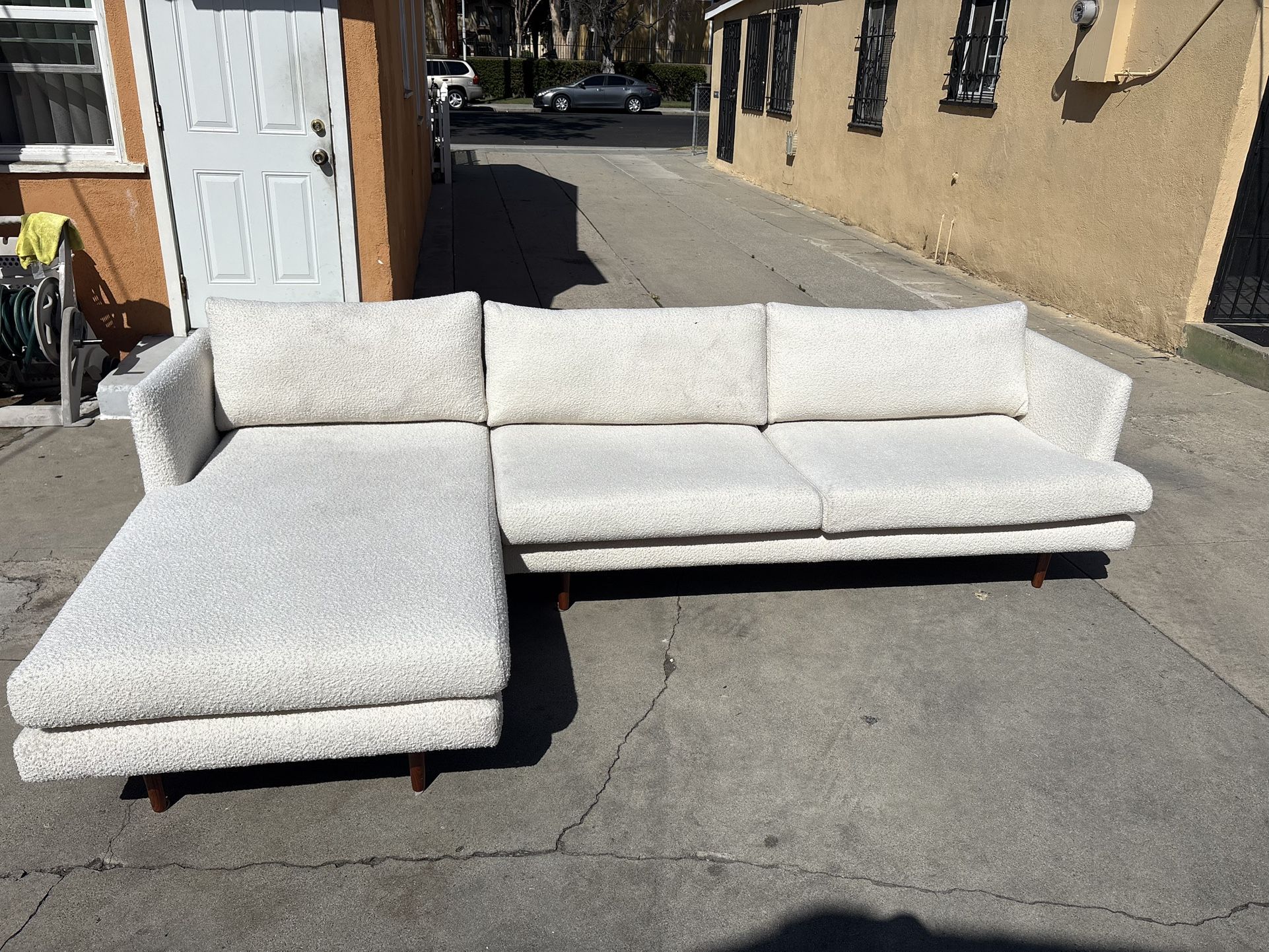 All Modern 2-pc Beige Sectional Couch