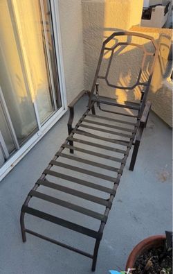 Metal Outdoor Chaise Lounge Chair